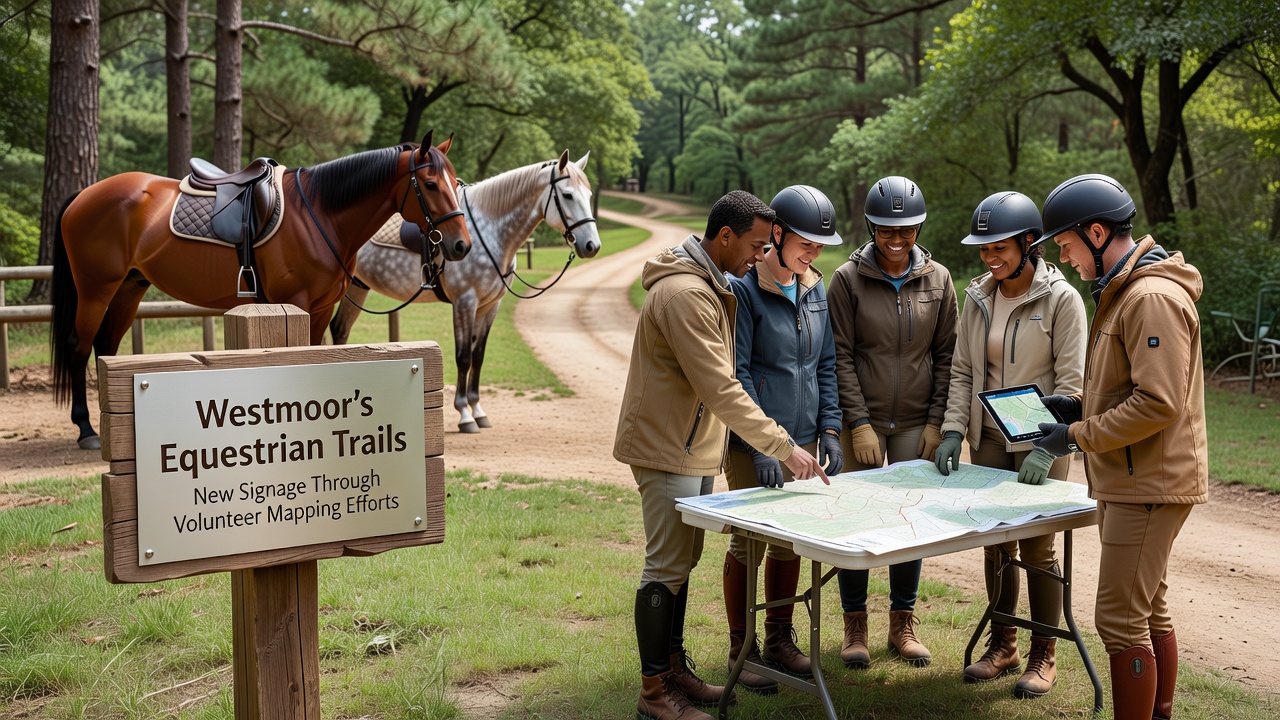 Westmoor’s Equestrian Trails Get New Signage Through Volunteer Mapping Efforts